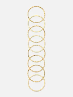 Pack 8 Pulseiras Texturadas