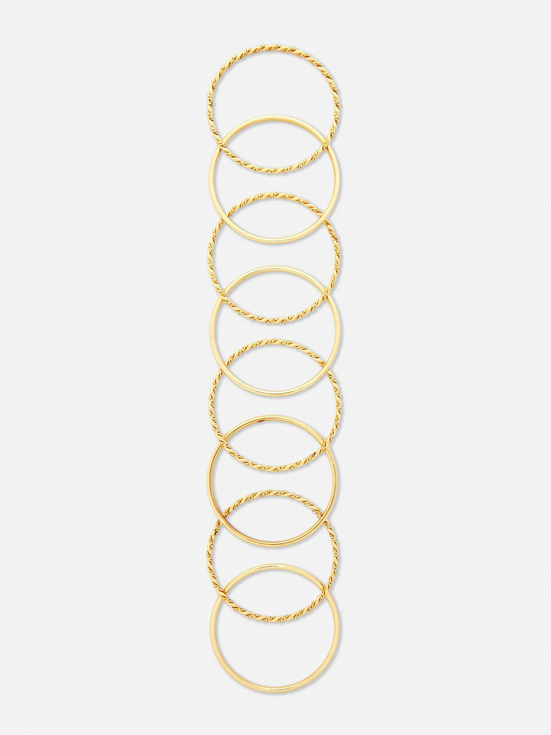 Pack 8 Pulseiras Texturadas