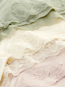 Pack 3 Tangas Microfibra Rebordo Renda