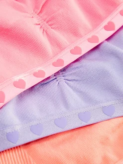 Pack 3 Tops Curtos S/ Costuras Corações