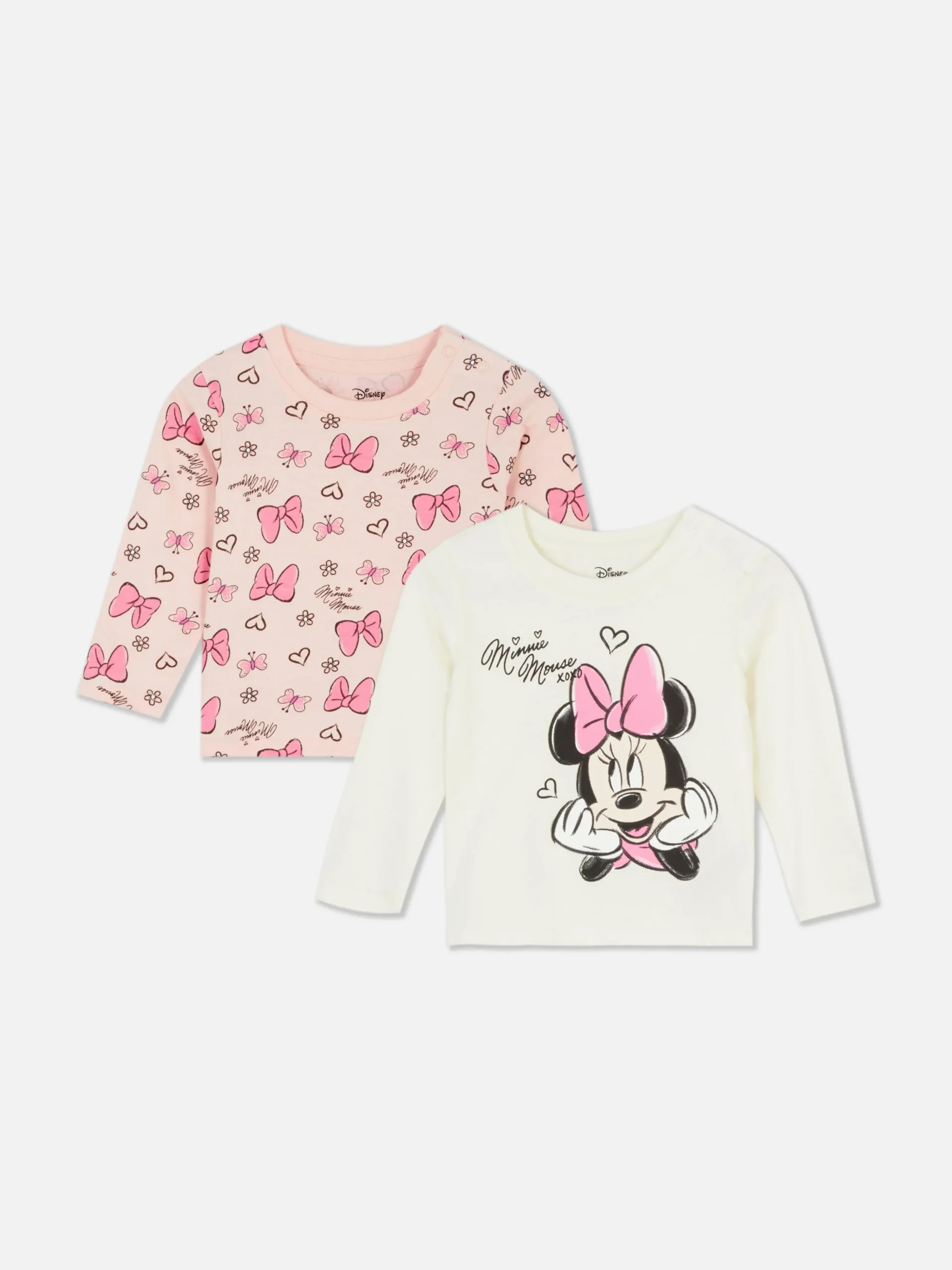 Pack 2 T-shirts Manga Comprida Disney Minnie