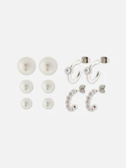 Pack Múltiplo Brincos Imitação Pérolas