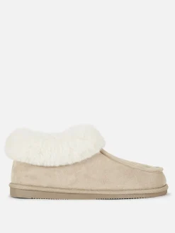 Pantufas Estilo Mocassim Forro Imitação Pelo