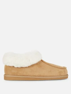 Pantufas Estilo Mocassim Forro Imitação Pelo