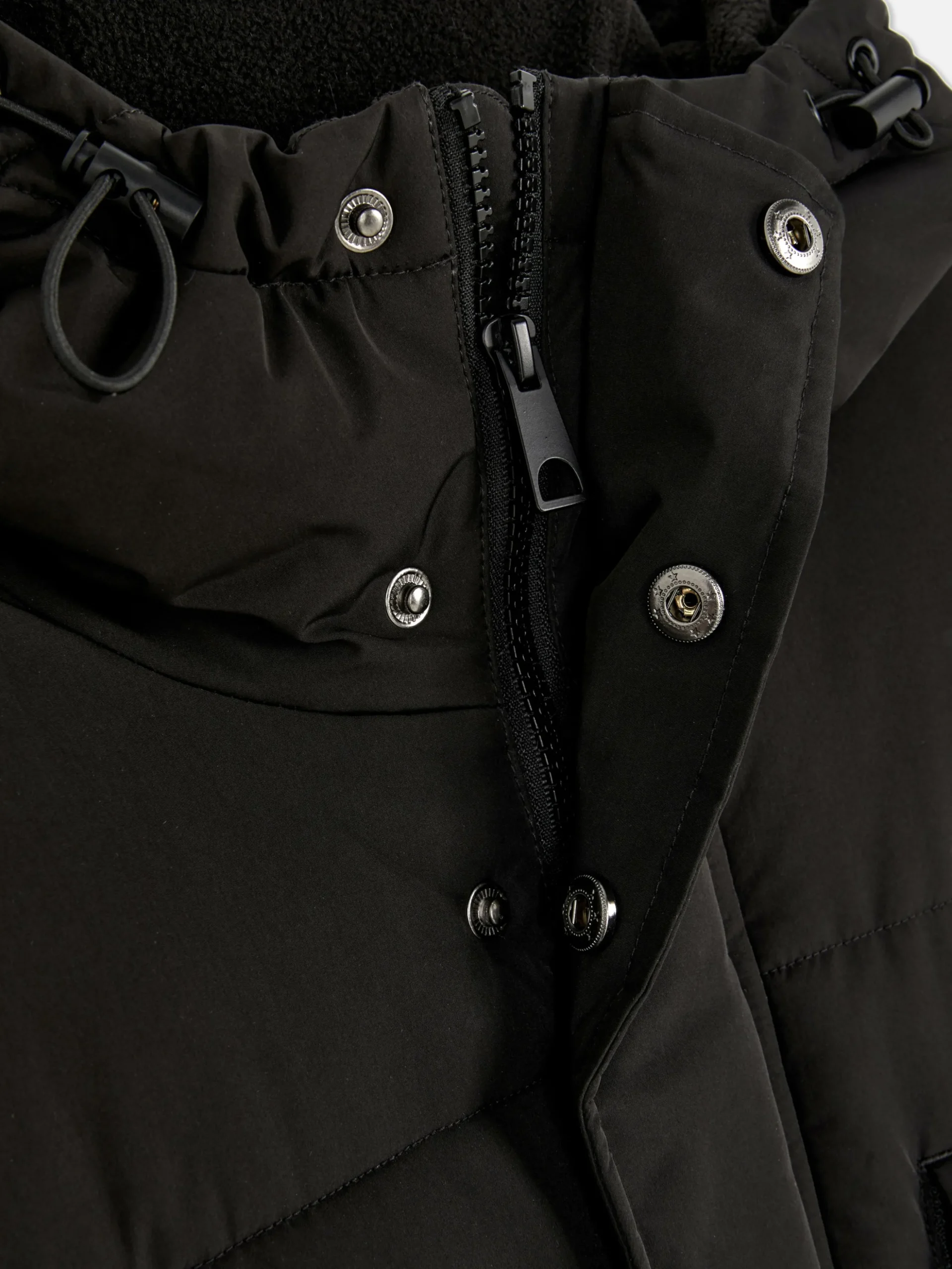 Parka Acolchoada Com Capuz