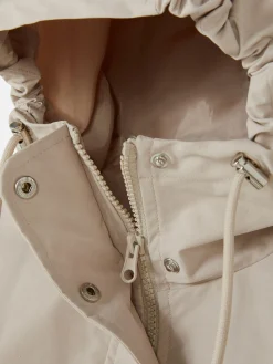 Parka Impermeável Com Cordão