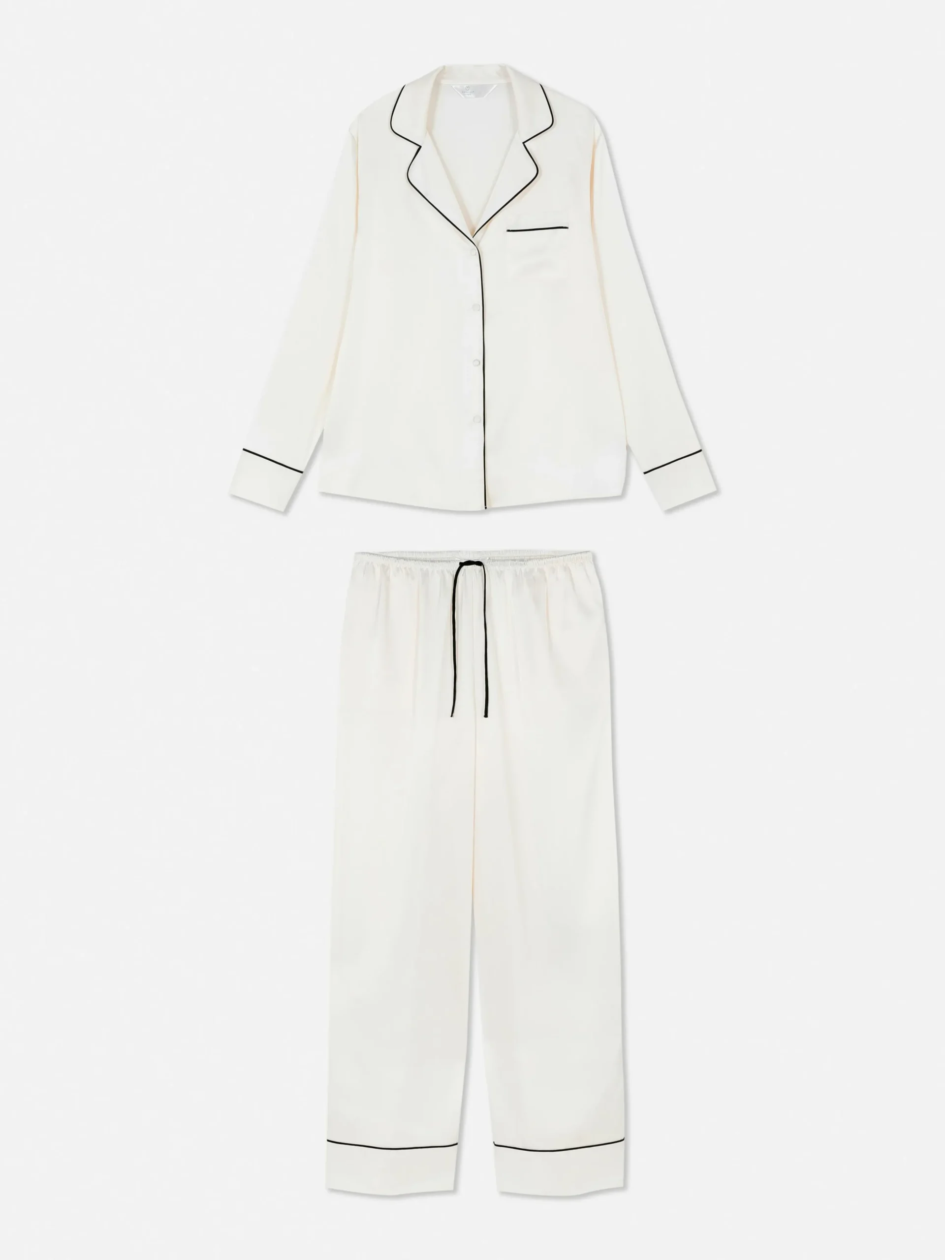 Pijama Camisa Manga Comprida Cetim