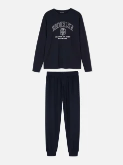 Pijama Malha Estampado Brooklyn