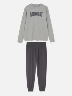 Pijama Malha Estampado Goodnight