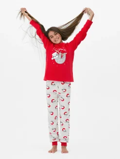 Pijama Malha Polar Preguiça Natal