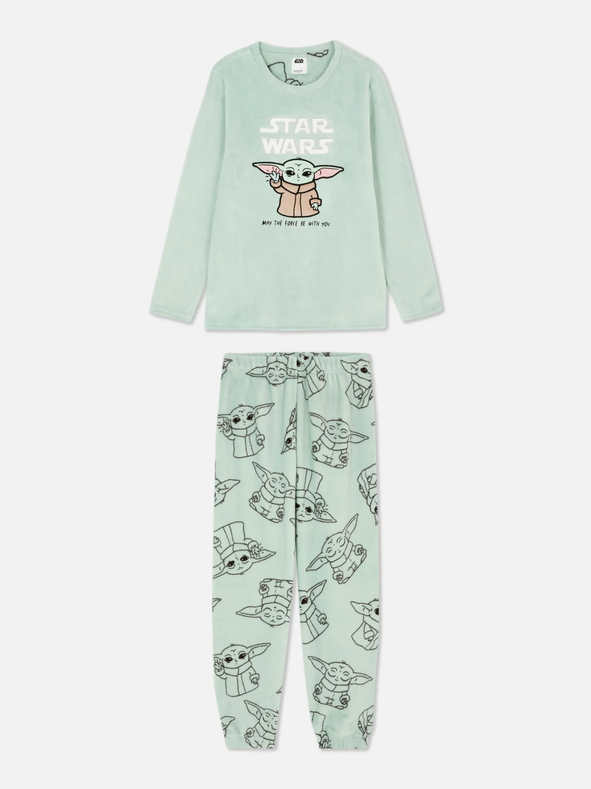 Pijama Malha Polar Star Wars Baby Yoda