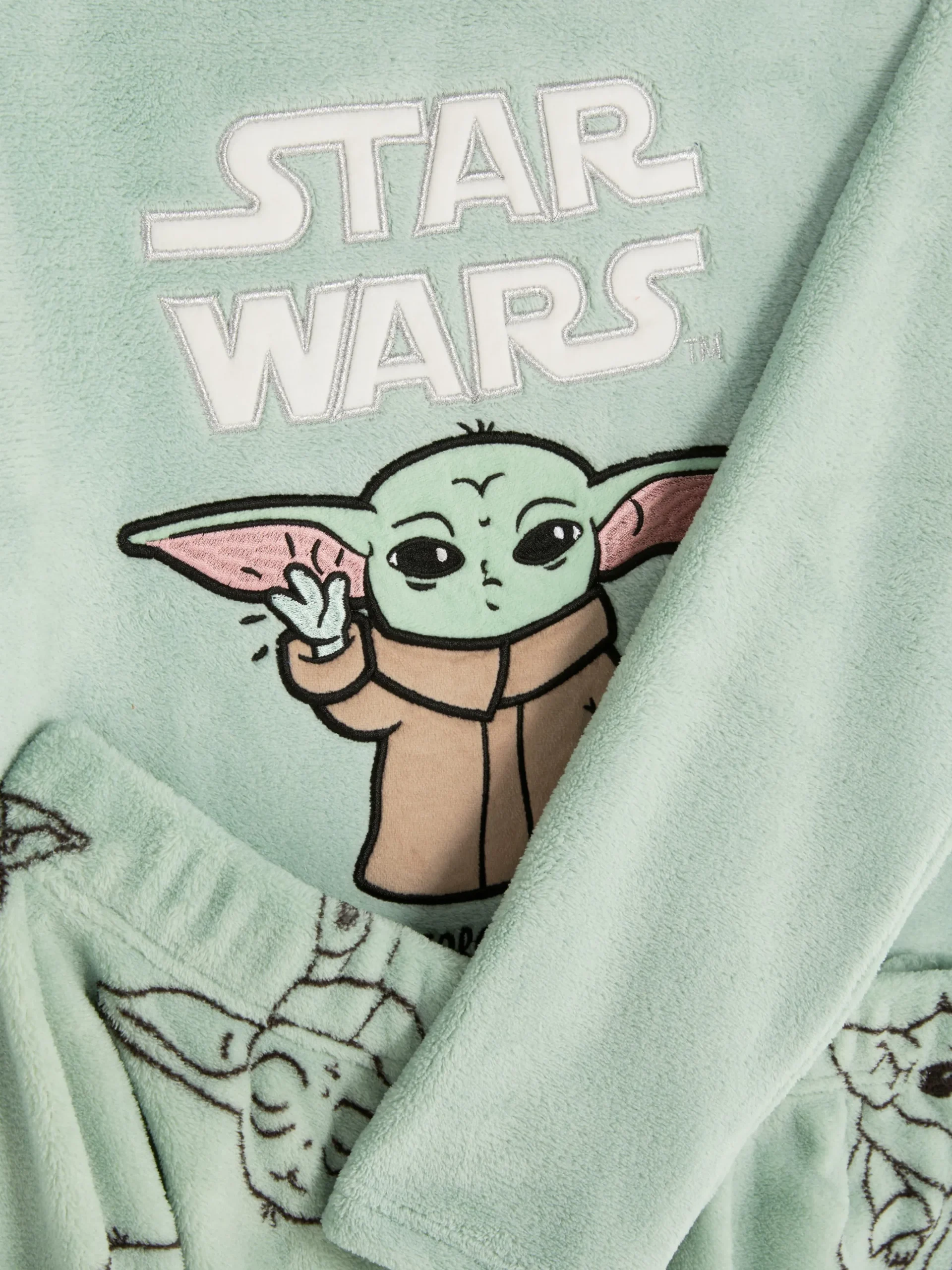 Pijama Malha Polar Star Wars Baby Yoda