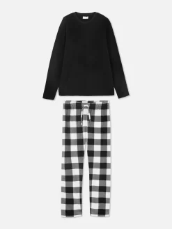 Pijama Malha Polar Xadrez Buffalo