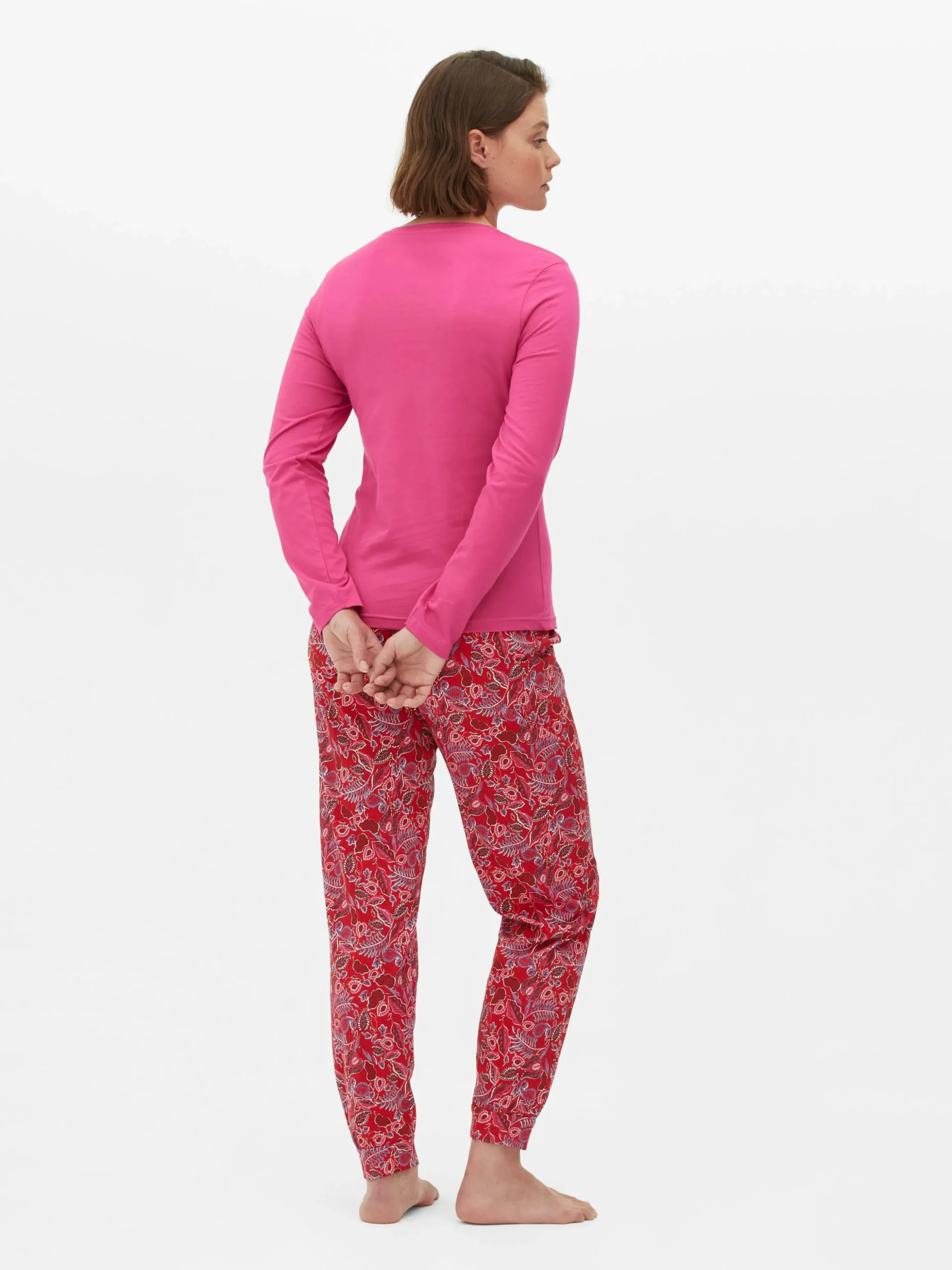 Pijama Manga Comprida Com Bolso