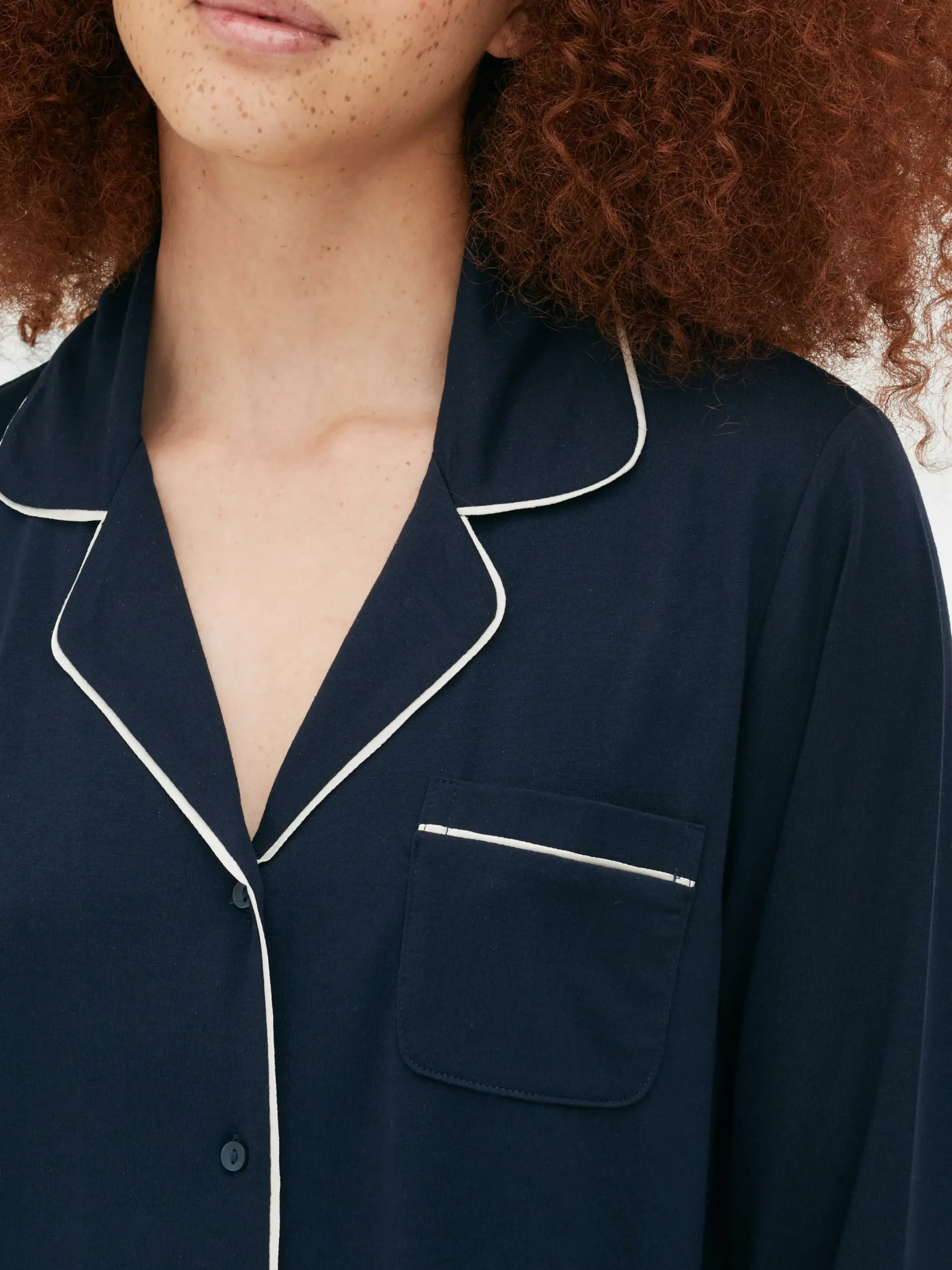 Pijama Manga Comprida Malha Corte Boyfriend