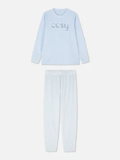 Pijama Manga Comprida Slogan