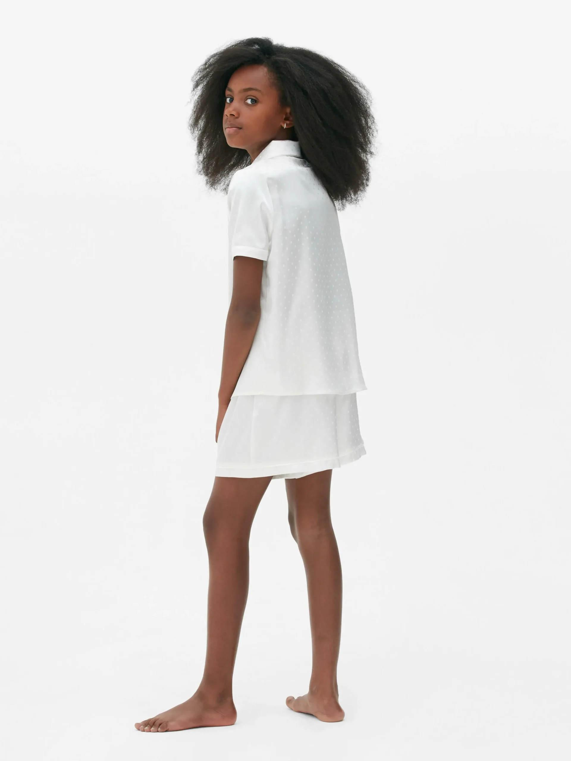 Pijama Manga Curta Cetim