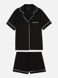 Pijama Manga Curta Malha