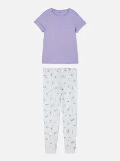 Pijama Manga Curta Malha Estampado