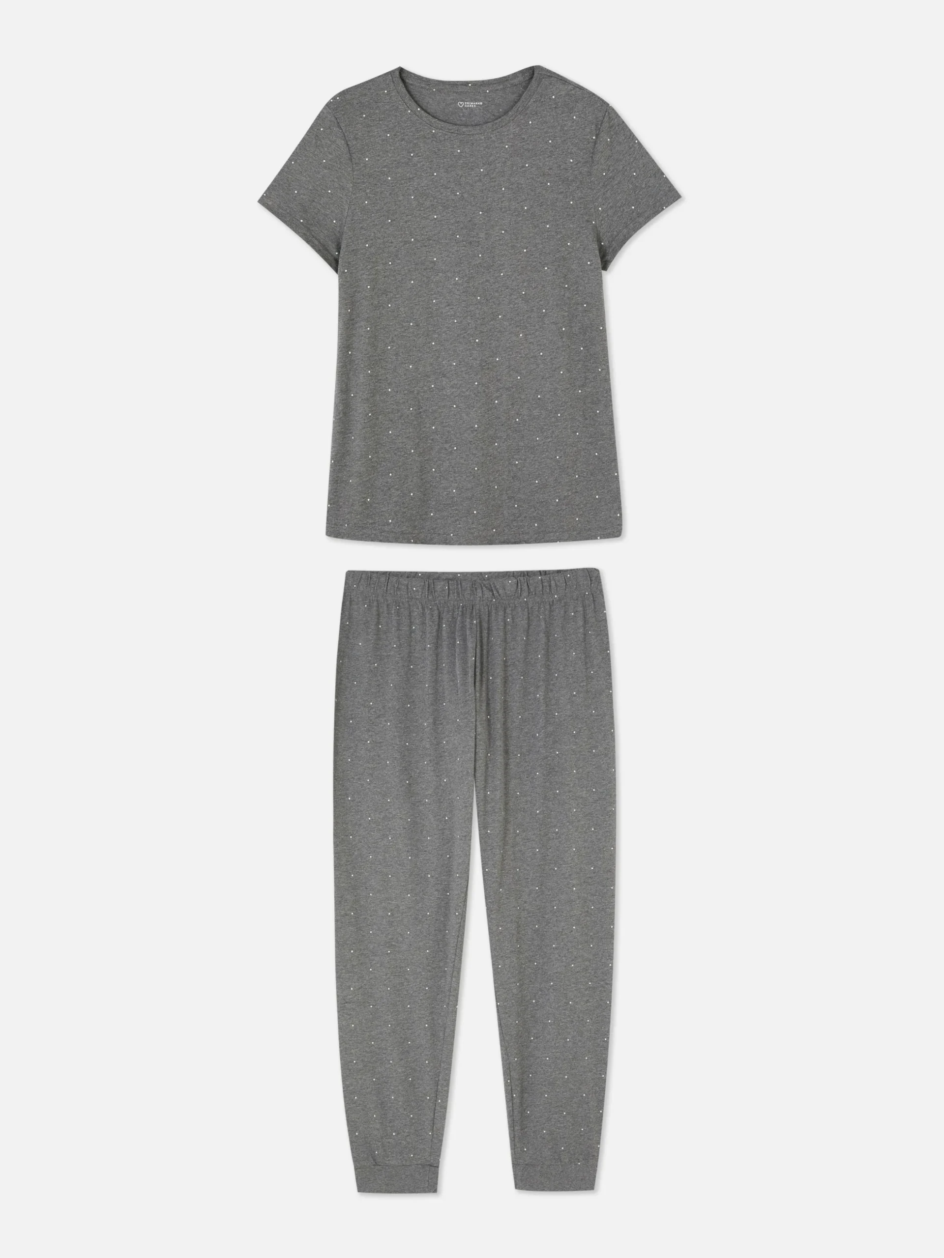 Pijama Manga Curta Malha Estampado