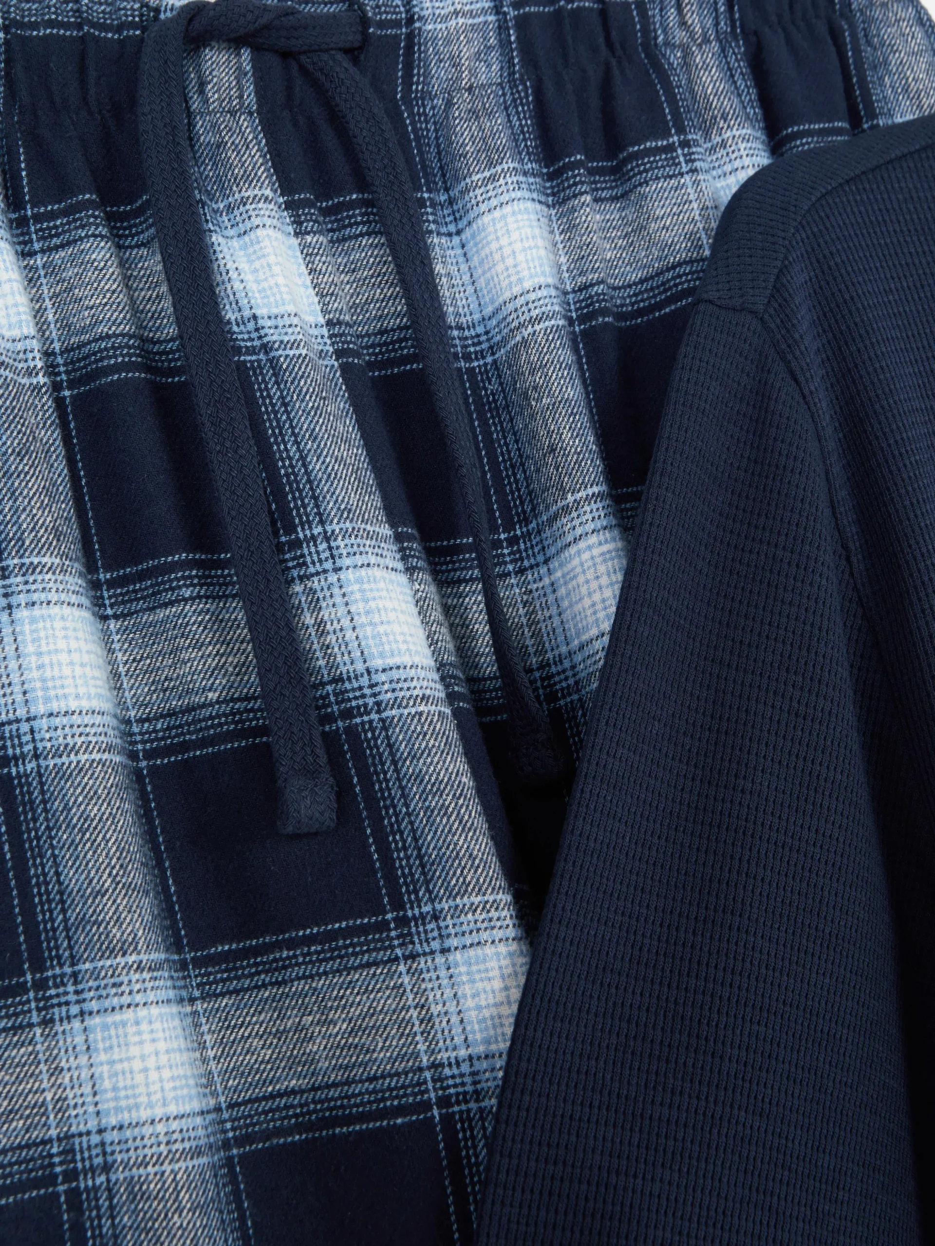 Pijama Padrão Xadrez Algodão Escovado