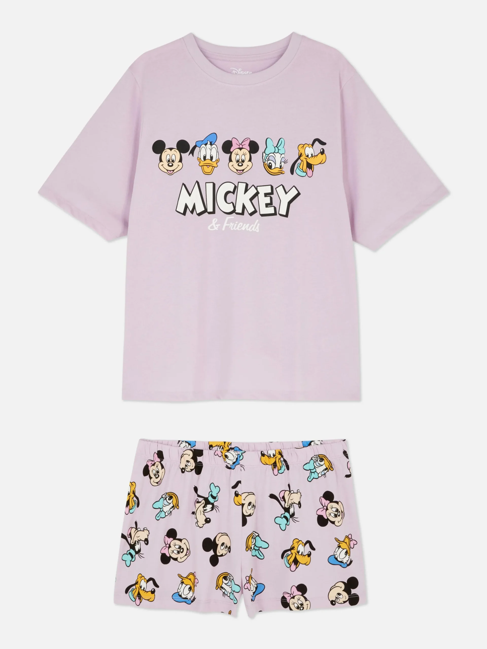 Pijama T-shirt/calções Disney Mickey Mouse & Friends