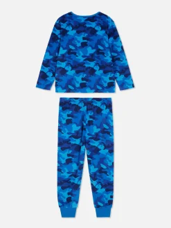 Pijama Veludo Padrão Camuflado
