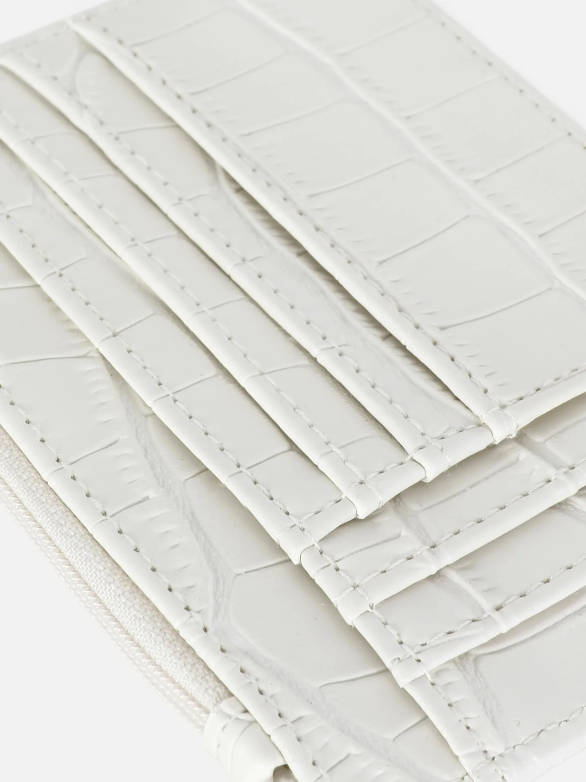 Porta-cartões Efeito Pele Crocodilo Inicial