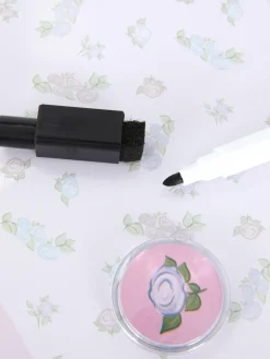 Quadro Branco Padrão Floral