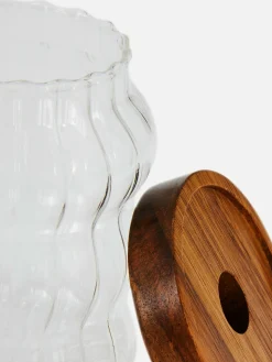 Recipiente Vidro Estriado