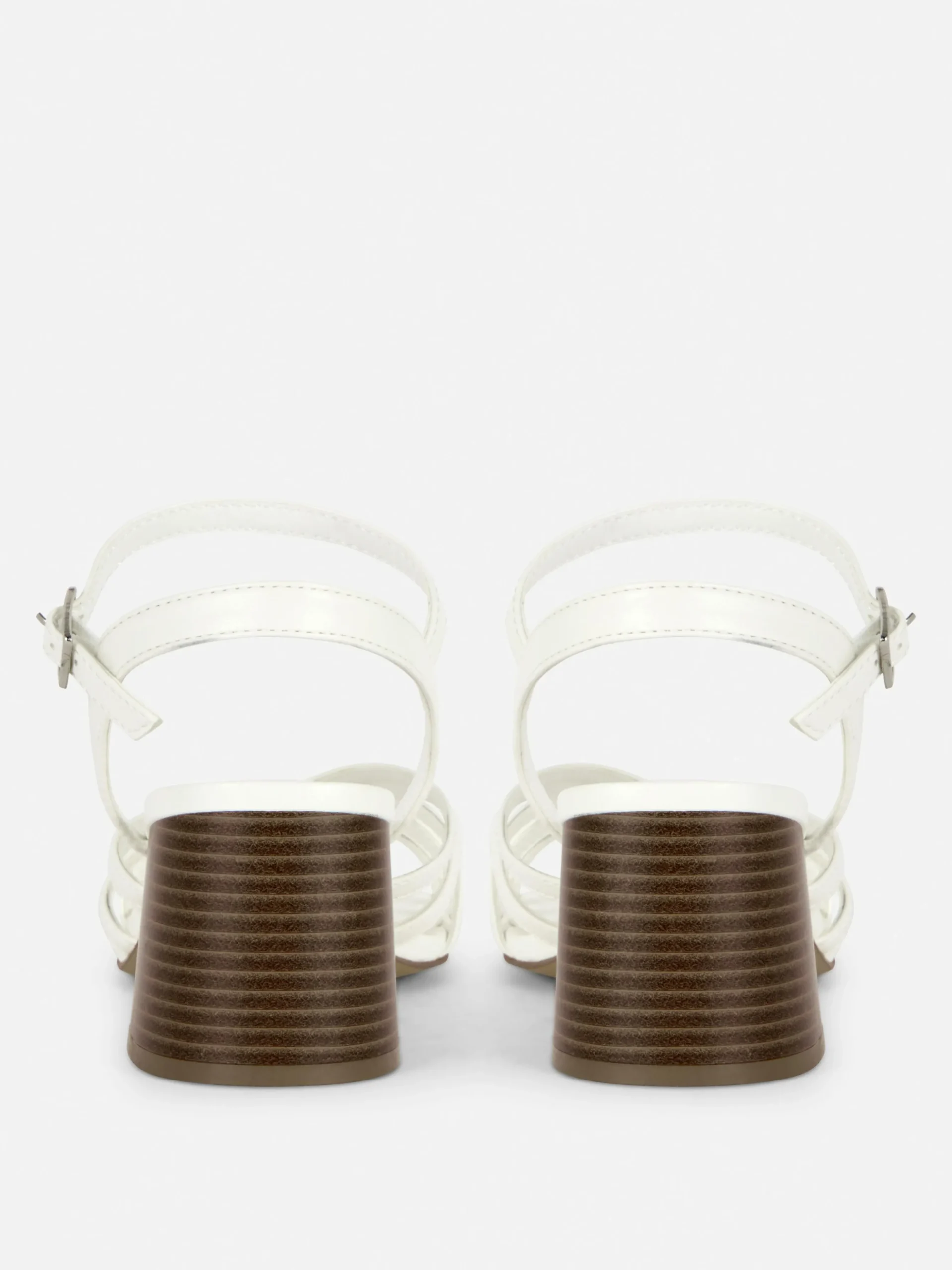 Sandálias Salto Tira Cruzada