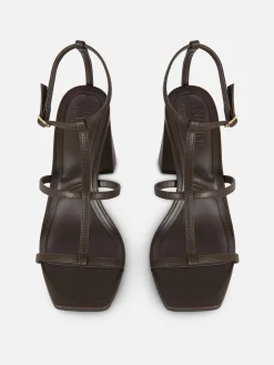 Sandálias Tacão Tiras T Rita Ora