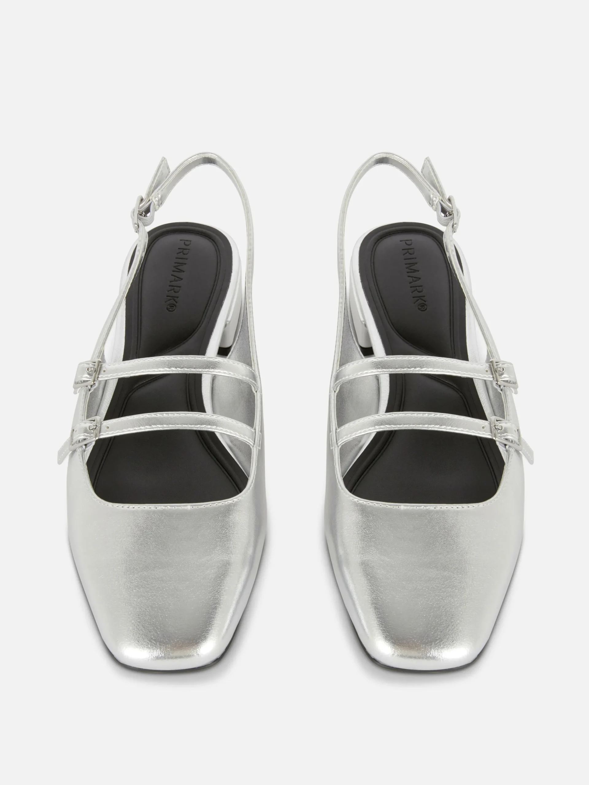 Sapatos Mary Jane Fecho Atrás Tiras Duplas