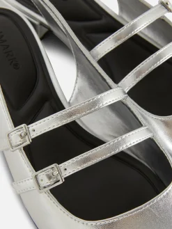 Sapatos Mary Jane Fecho Atrás Tiras Duplas