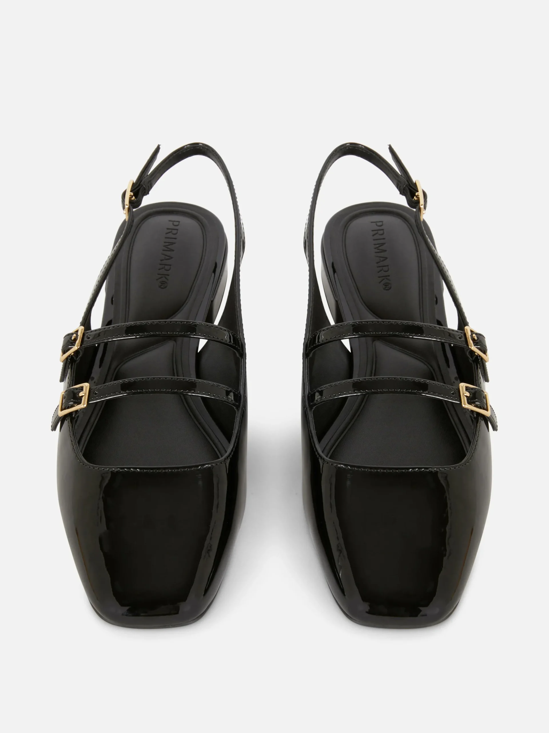 Sapatos Mary Jane Fecho Atrás Tiras Duplas