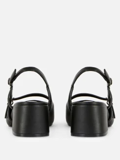 Sapatos Mary Jane Tacão Fecho Atrás