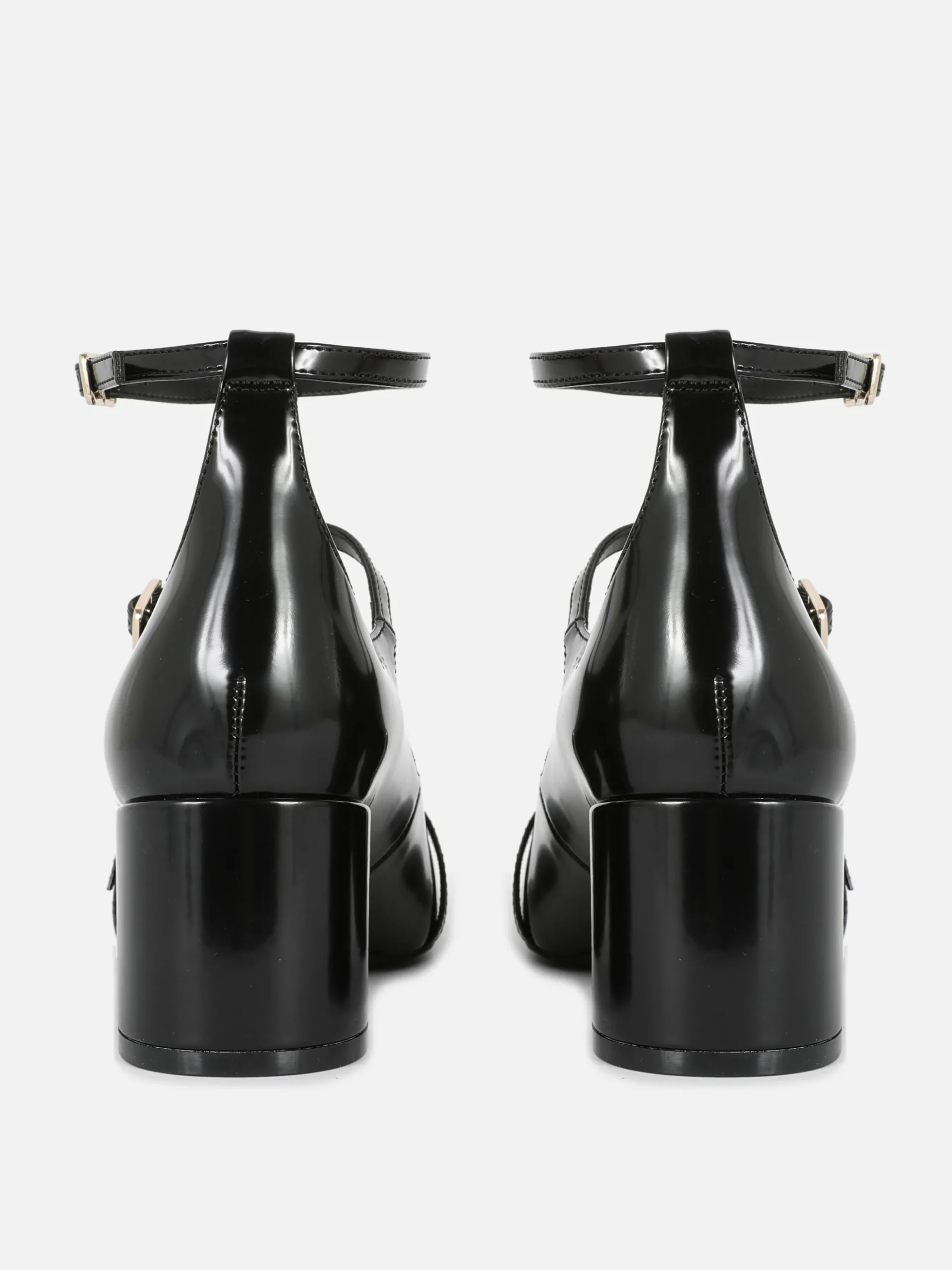 Sapatos Salto Alto Mary Jane Tira Tripla Rita Ora