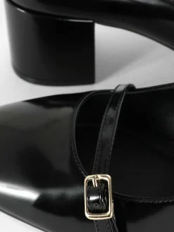 Sapatos Salto Alto Mary Jane Tira Tripla Rita Ora