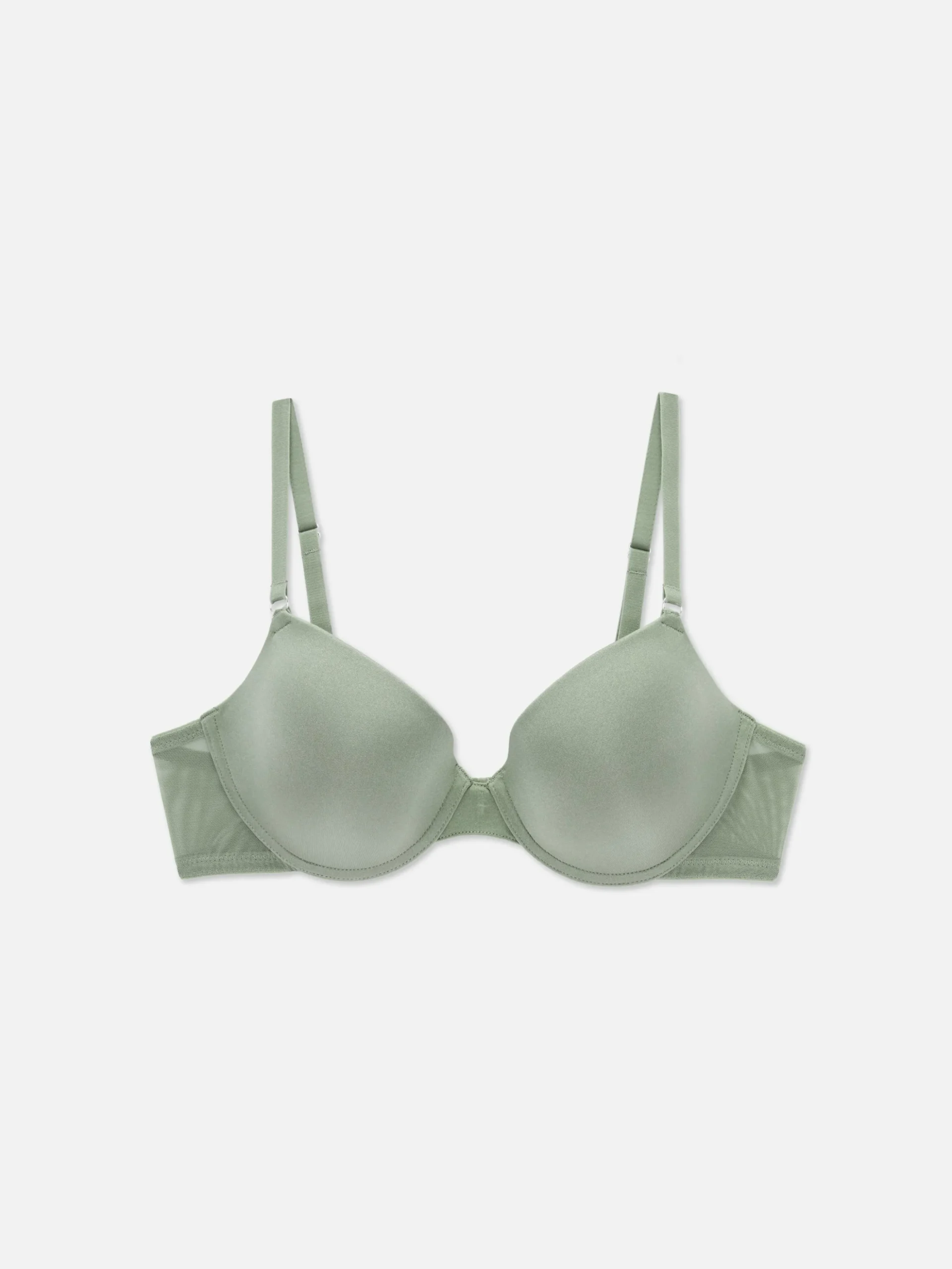 Sutiã T-shirt Rebordo Malha Rede Moderno