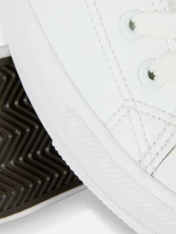 Ténis Cano Baixo Imitação Pele