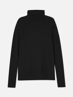 Top Manga Comprida Gola Alta Rita Ora