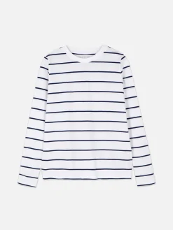 Top Manga Comprida Riscas