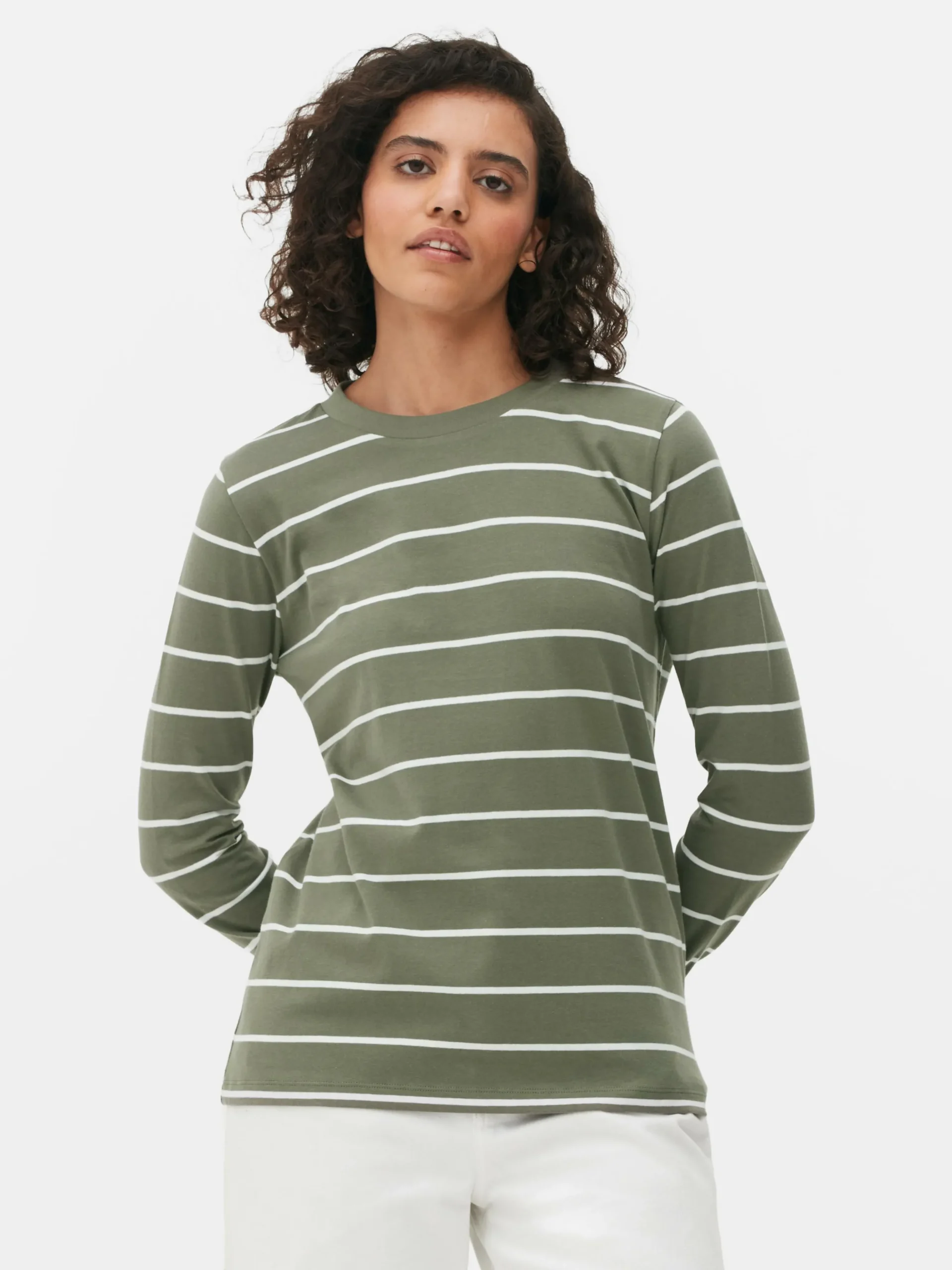 Top Manga Comprida Riscas