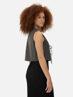 Top S/ Mangas Com Nó à Frente