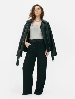 Top S/ Mangas Decote Redondo Elástico