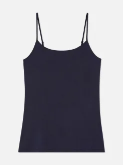 Top S/ Mangas Elástico Algodão