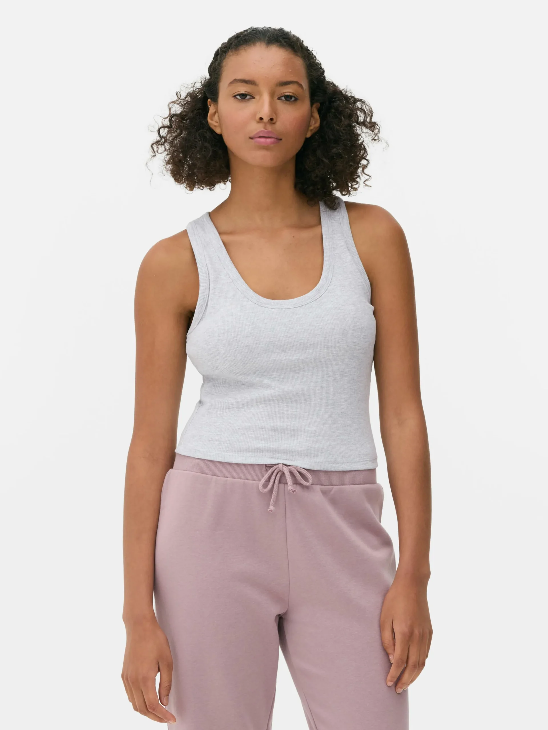 Top S/ Mangas Gola Redonda Sutiã Incorporado