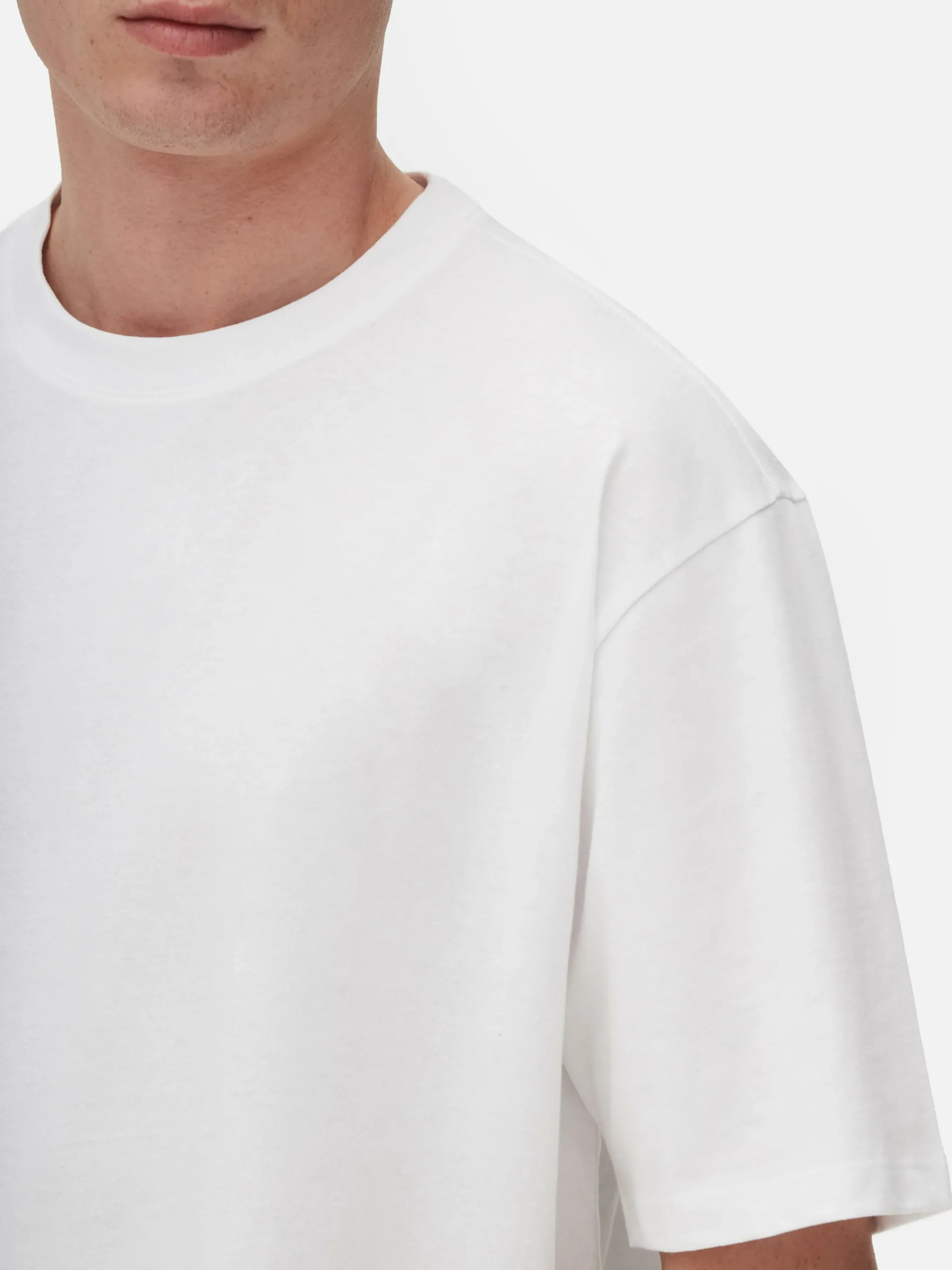 T-shirt Algodão Corte Folgado