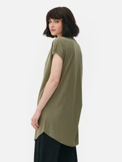 T-shirt Comprida Gola Redonda