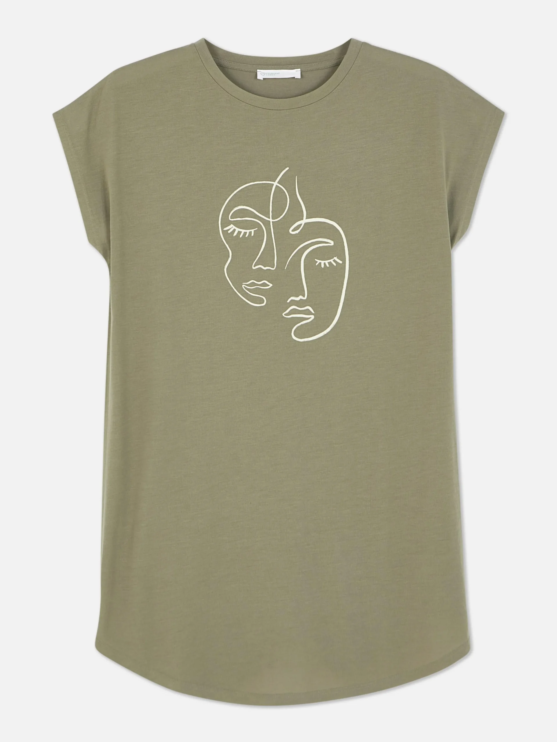 T-shirt Comprida Gola Redonda